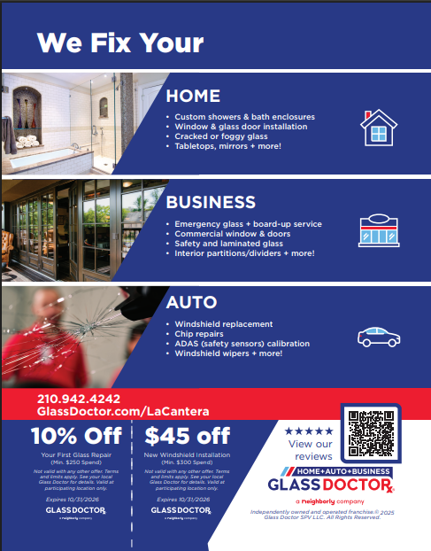 Glass Doctor of La Cantera